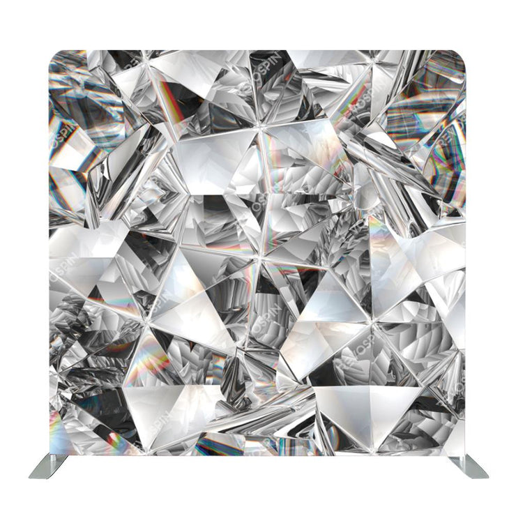 3D Crystal Geometric Tension Backdrop